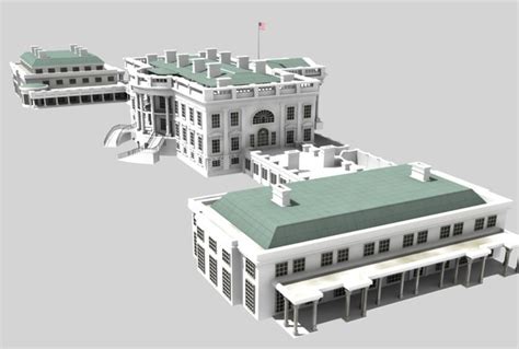 white house residence  model
