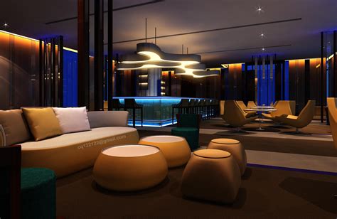 hotel lounge bar design night  douglasdao  deviantart