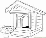 Dog Coloring House Pages Printable Coloringpages101 Color Architectures sketch template