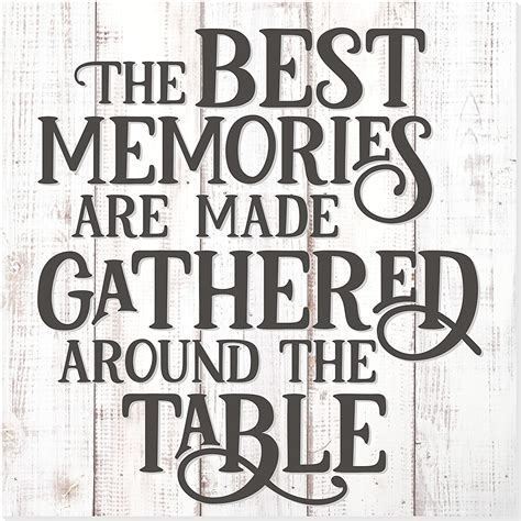 memories   gathered   table rustic wood wall sign