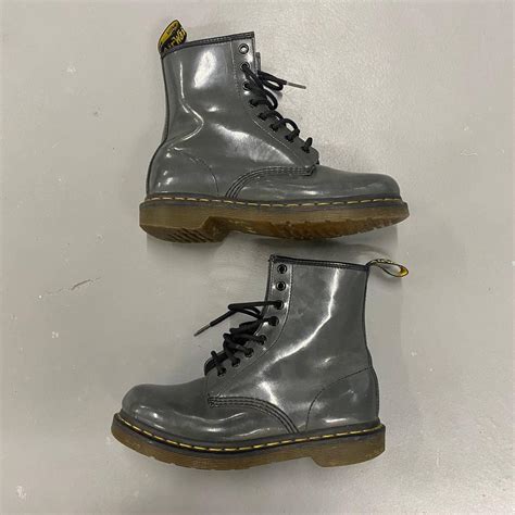 gray dr martens  high condition  preowned depop