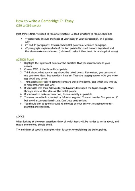 write   essay steps connectors  bullet points