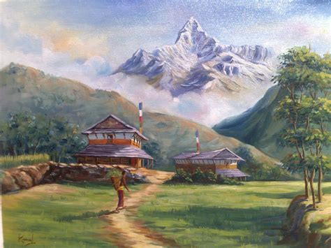 lalitkala creations beautiful watercolor landscape paintings  kamal