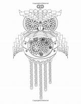 Steampunk Owl Coloring Pages Template sketch template