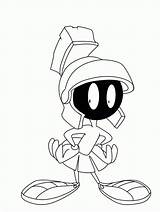 Marvin Martian Coloring Pages Draw Looney Tunes Cartoon Drawing Drawings Characters Simple Character Clipart Faces Color Head Central Face Cartoons sketch template