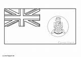 Flag Cayman Islands Anguilla Coloring Printable Pages Large Edupics Search sketch template