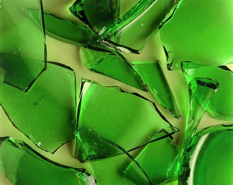 green broken glass photograph by adrienne hart davis
