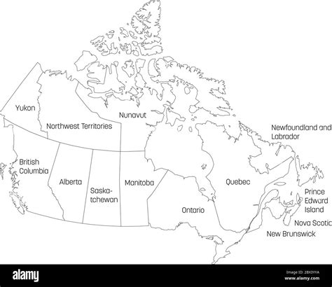 map  canada divided   provinces   territories administrative regions  canada