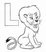 Coloring Lion Pages Alphabet Choose Board Letter sketch template