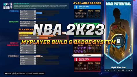 Nba 2k23 Build System And Badge Tier System Guide 2022