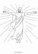 Gesù Resurrezione Gesu Cristo Catechismo sketch template