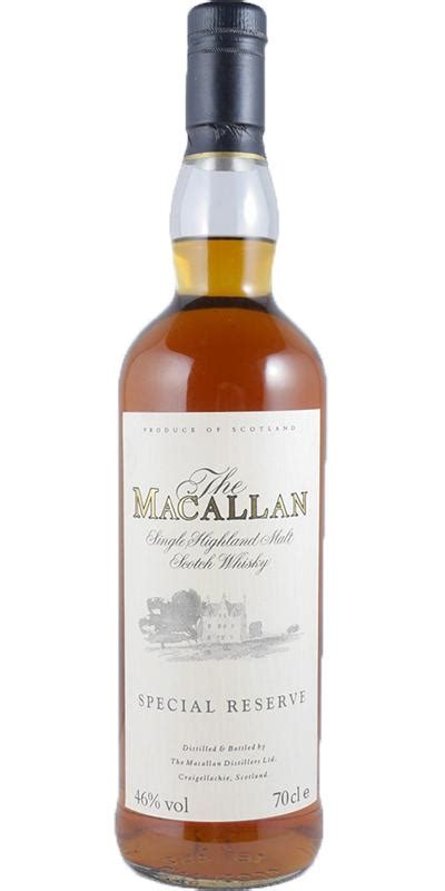 macallan special reserve ratings  reviews whiskybase