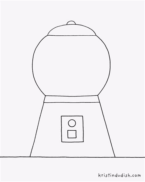 howsweetitistemplate easy gumball machines coloring pages  kids