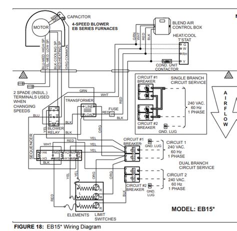 wiring diagram   older eba electric furnace     years