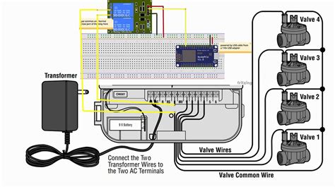 wire  rain bird pump start relay complete diagram  instructions