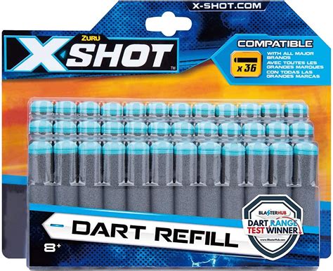 xshot excel darts refill dart guns pack   grayblue amazoncomau toys games