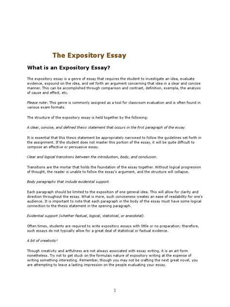 expository essay essays