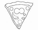 Pizza Coloring Hapyy Coloringcrew sketch template