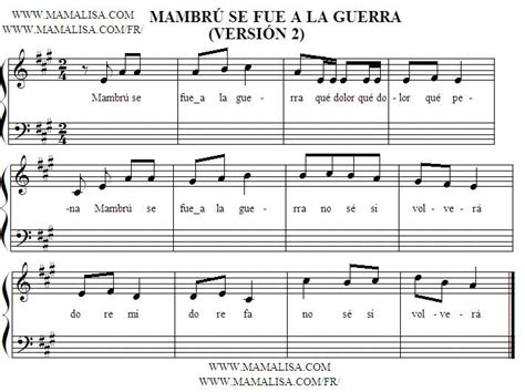 mambrú se fue a la guerra canciones infantiles españolas españa mamá lisa s world en