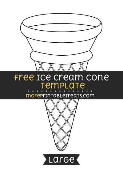ice cream cone template large