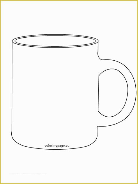 printable coffee mug template  image  mug template