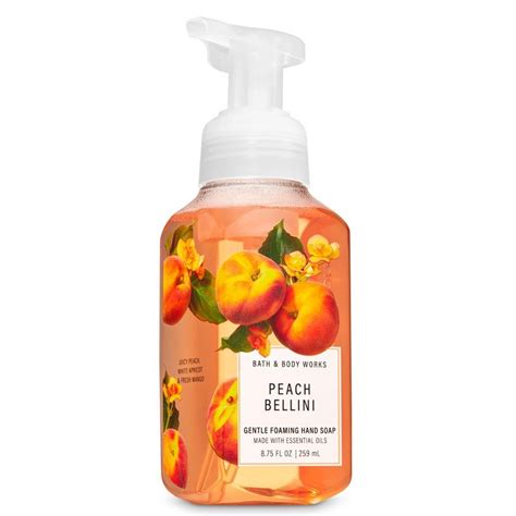 bath and body works peach bellini gentle foaming hand soap penha