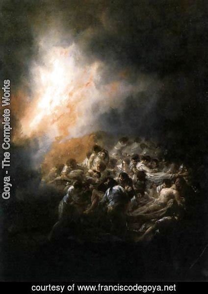 goya the complete works fire at night