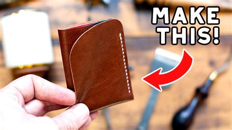 making  simple minimalist wallet   pattern youtube