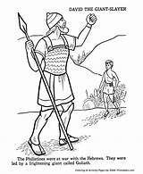 Coloring Pages David Bible Old Goliath Testament Printables Story His Giant Ot Colouring Color Saul sketch template
