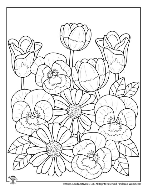 coloring pictures  spring flowers  flower site