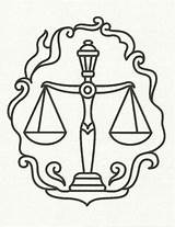 Justice Scales Libra Scale Drawing Coloring Pages Tattoo Zodiac Balance Signs Vintage Google Drawings Logo Search Sign Symbol Symbols Coloriage sketch template