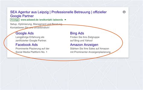 adwords anzeigenerweiterungen adseed