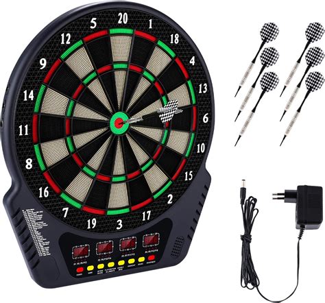 elektronische dartscheibe dardboard mit  lcd anzeige  dartpfeilen