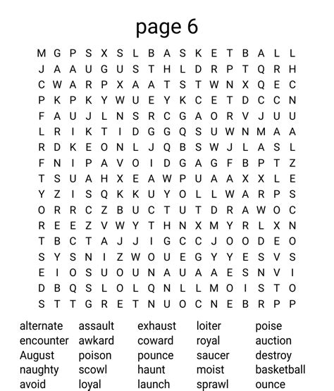 page  word search wordmint