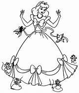 Cinderella Disney Coloring Kids Una Da Di Pages Bacheca Scegli Colorare sketch template