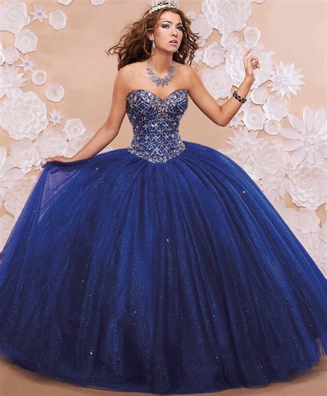 Buy Royal Blue 2017 Ball Gowns Quinceanera Dress