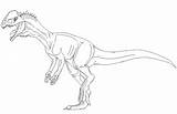 Dilophosaurus Lineart Deviantart sketch template