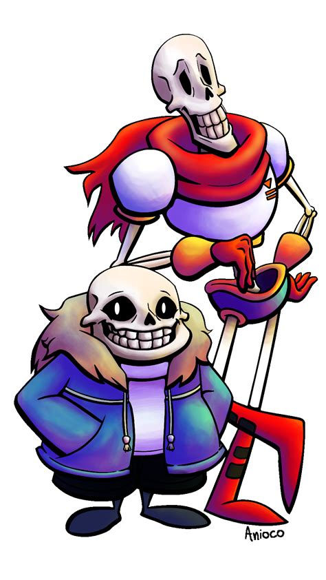 sans and papyrus by anioco on deviantart