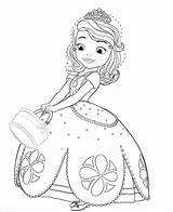 Sofia Principessa Colorare Coloring Erste Disegni Prinzessin sketch template