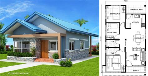 simple  bedroom bungalow house design philippines