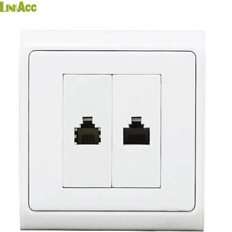 accet amp type rj dual port female faceplate wall socket buy rj faceplaterj female