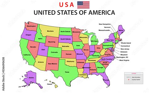 usa map political map   united states  america  map