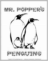 Penguins Mr Popper Unit Pdf Penguin Store Poppers Literature sketch template