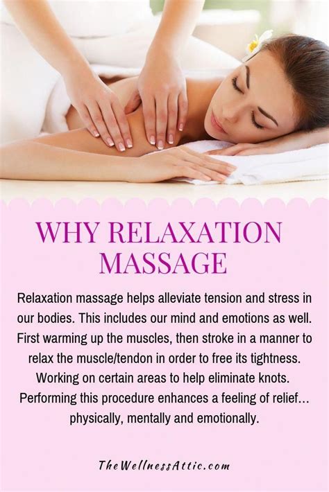 Relaxation Massage Helps Alleviate Tension And Stress In Our Bodies