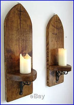 large cm gothic arch rustic reclaimed solid wood wall