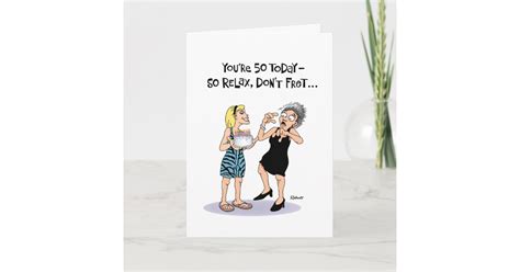 Funny 50th Birthday Card For Female Au
