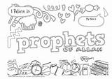 Prophets Booklet Nasihah sketch template