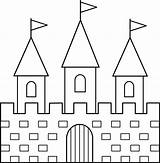 Castle Clip Clipart Line Coloring Drawing Castles Outline Kingdom Pages Drawings Colorable Library Printable Magnificent Kids Clipartix Buildings Architecture Princess sketch template