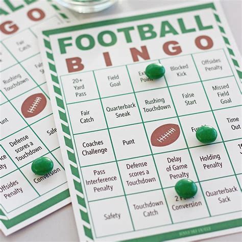 printable football bingo cards printable world holiday