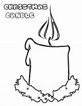 Candle Birthday Coloring Pages Getcolorings Colo Getdrawings sketch template